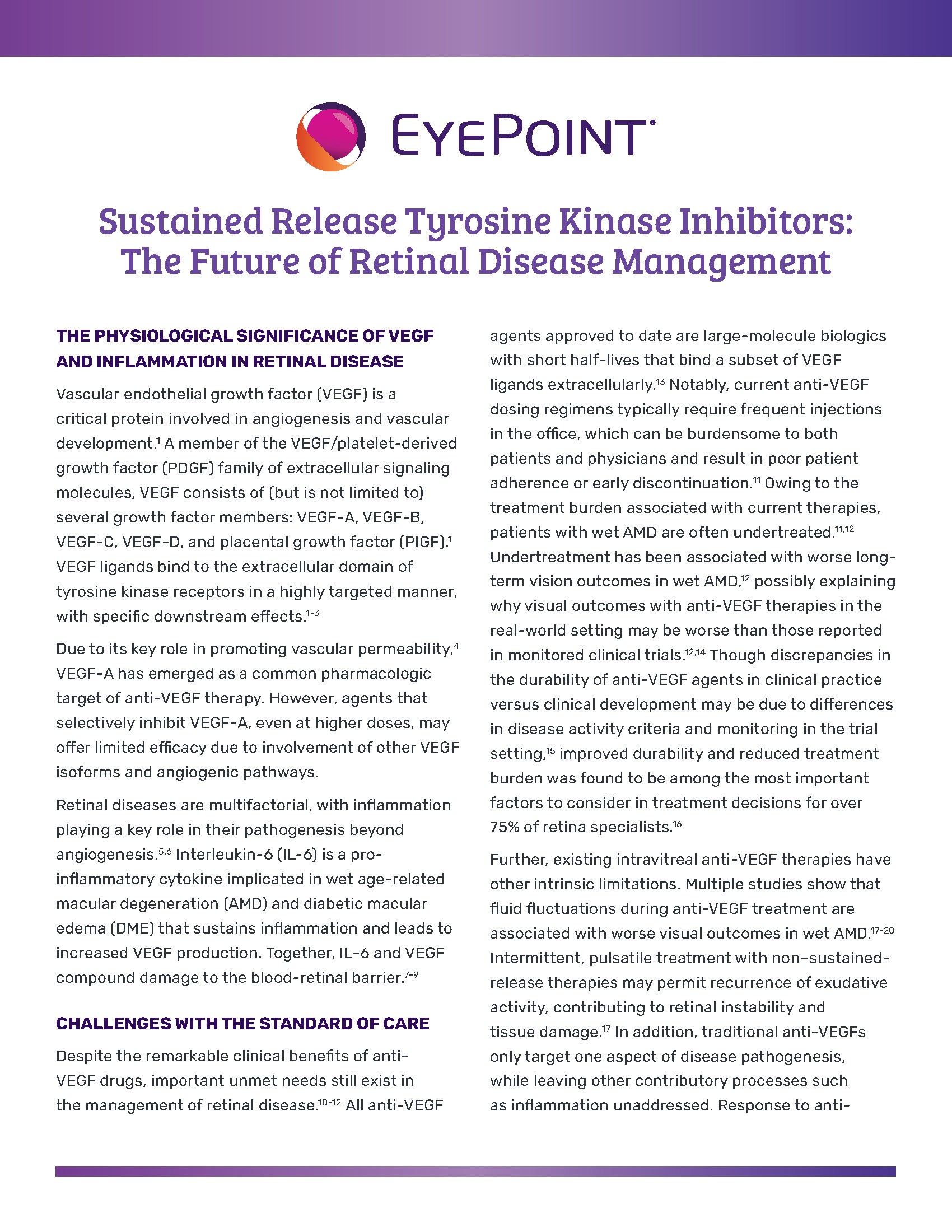EYEPOINT-sponsored paper: Sustained release TKIs: The future of retinal disease management